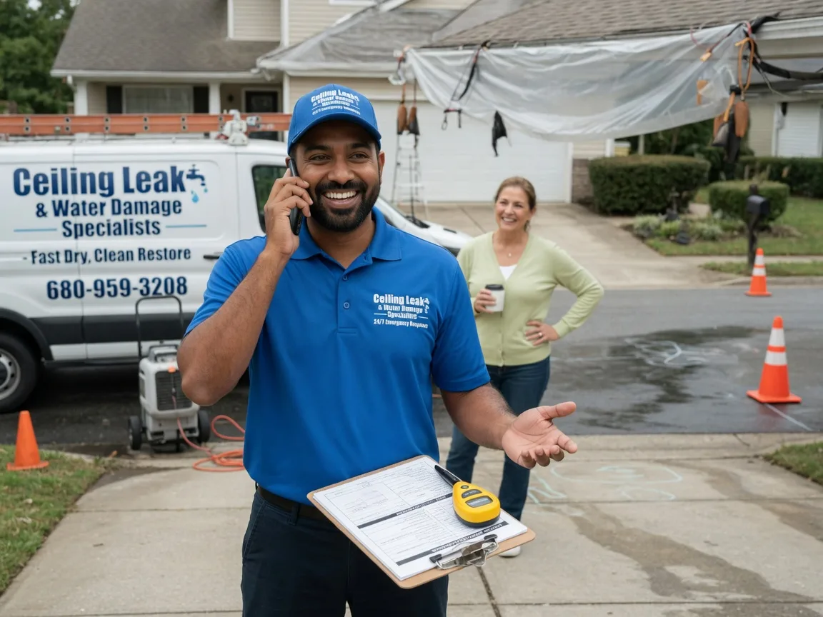 Ceiling Leak Cleanup Pacific Junction, IA FAQs